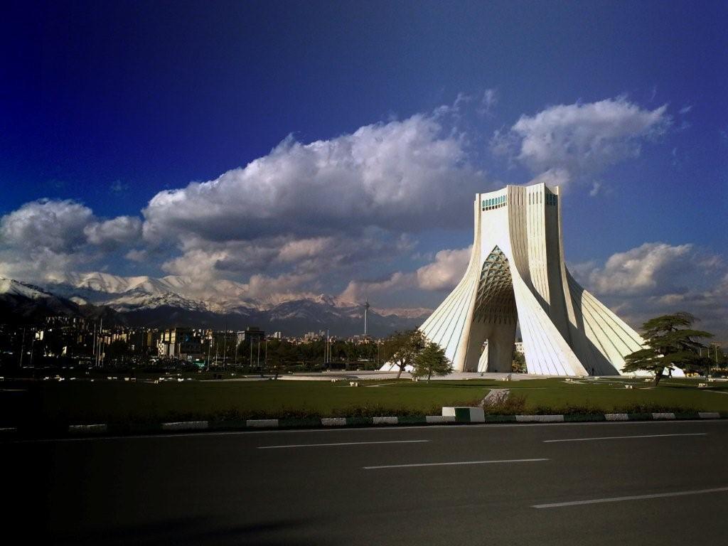 Azadi Tower in Tehran city